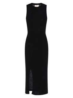 IZIA Damen Kleid in schwarz - Ausschnitt: Rundhals