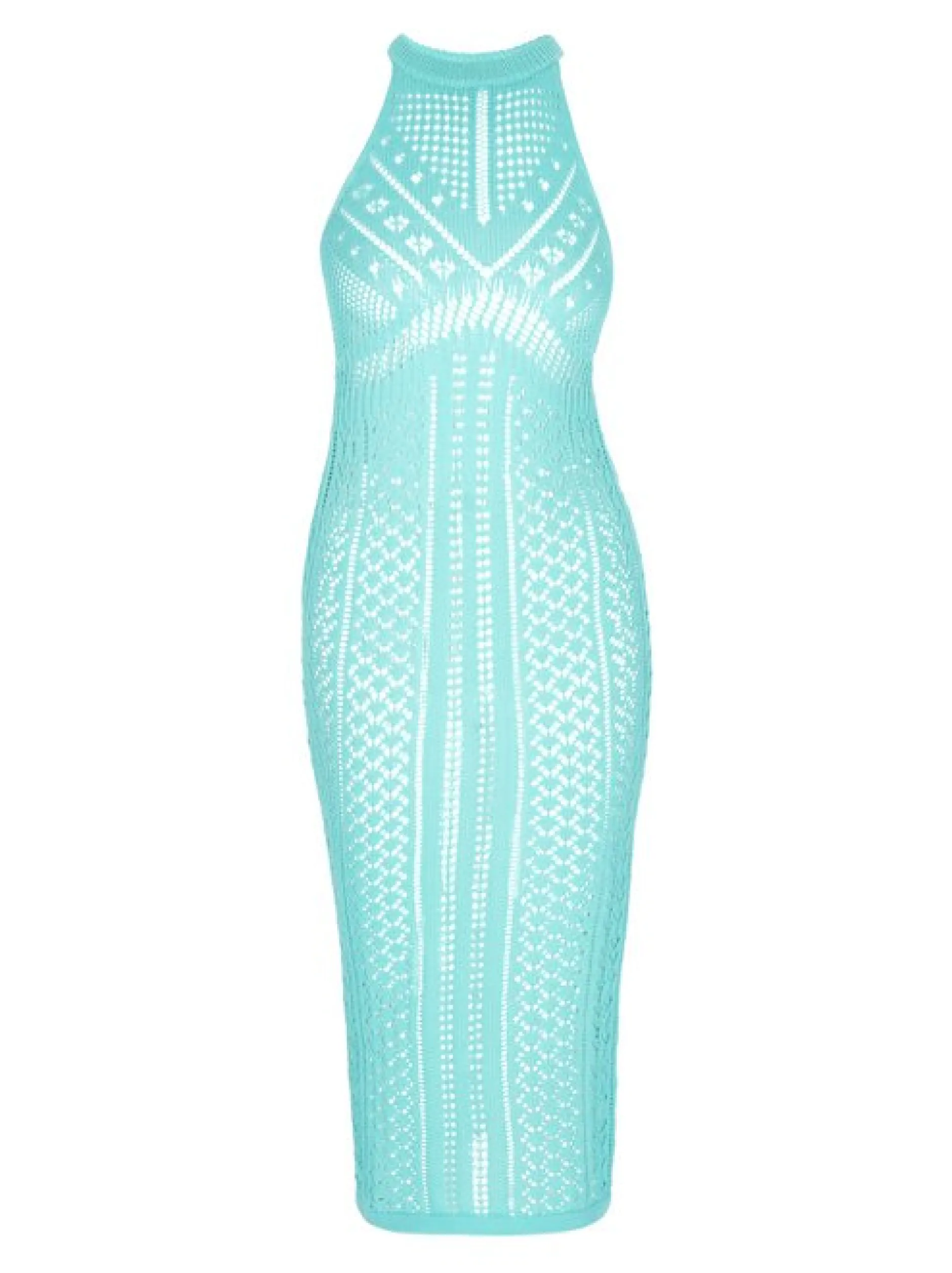IZIA Damen Kleid in türkis - Länge: mittel