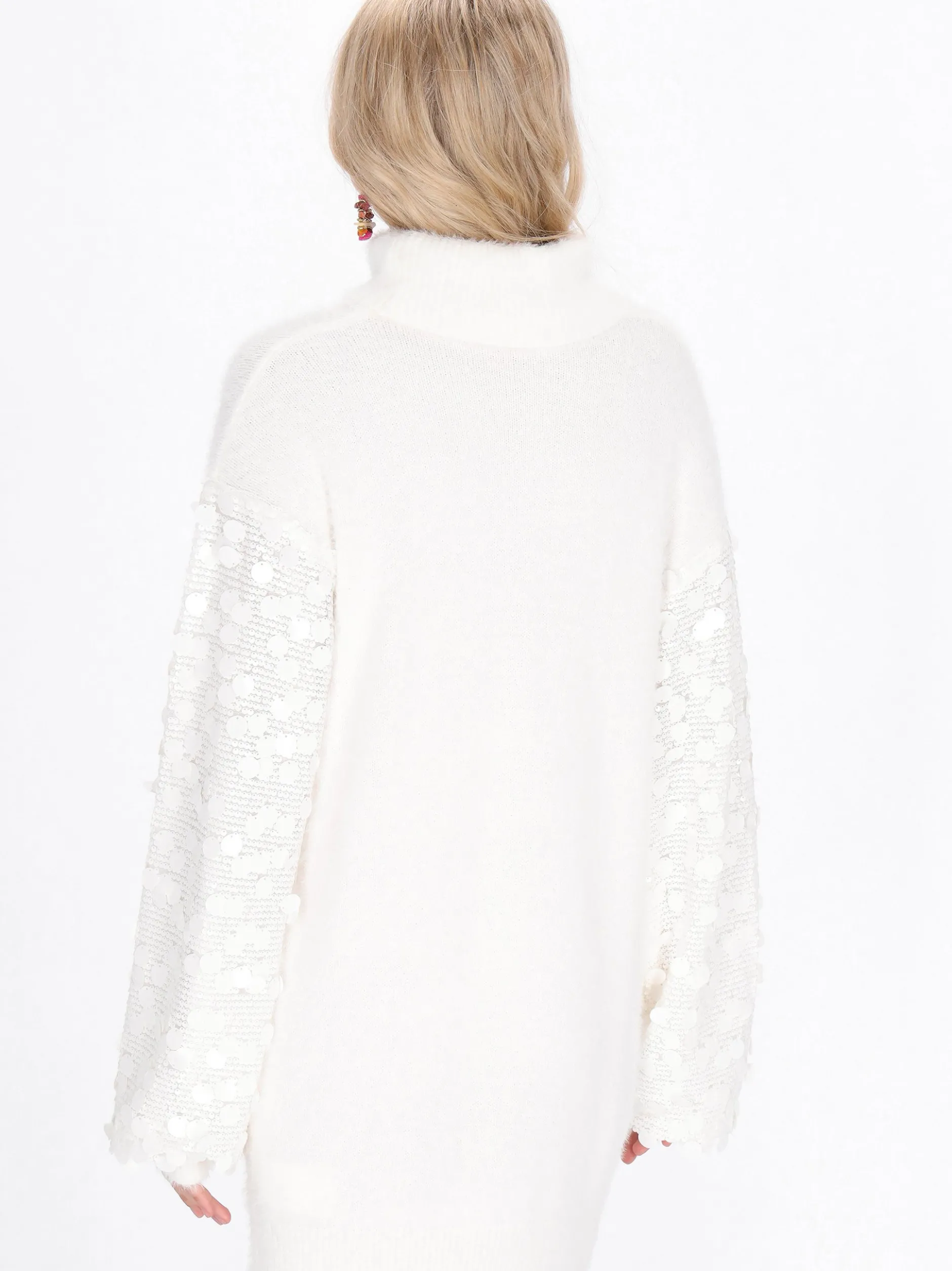 IZIA Damen Kleid in weiß