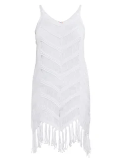 IZIA Damen Kleid in weiß - Länge: kurz