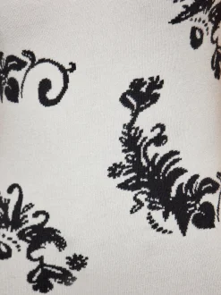 IZIA Damen Kleid in weiß schwarz - Länge: mittel