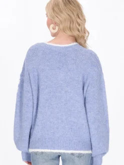 IZIA Damen Pullover in blau