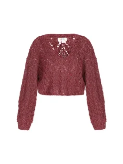 IZIA Damen Pullover in bordeaux