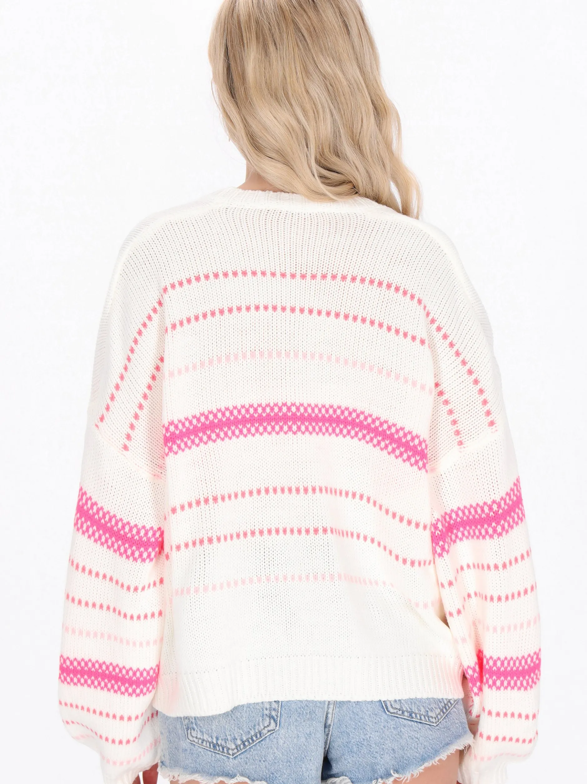 IZIA Damen Pullover in ecru