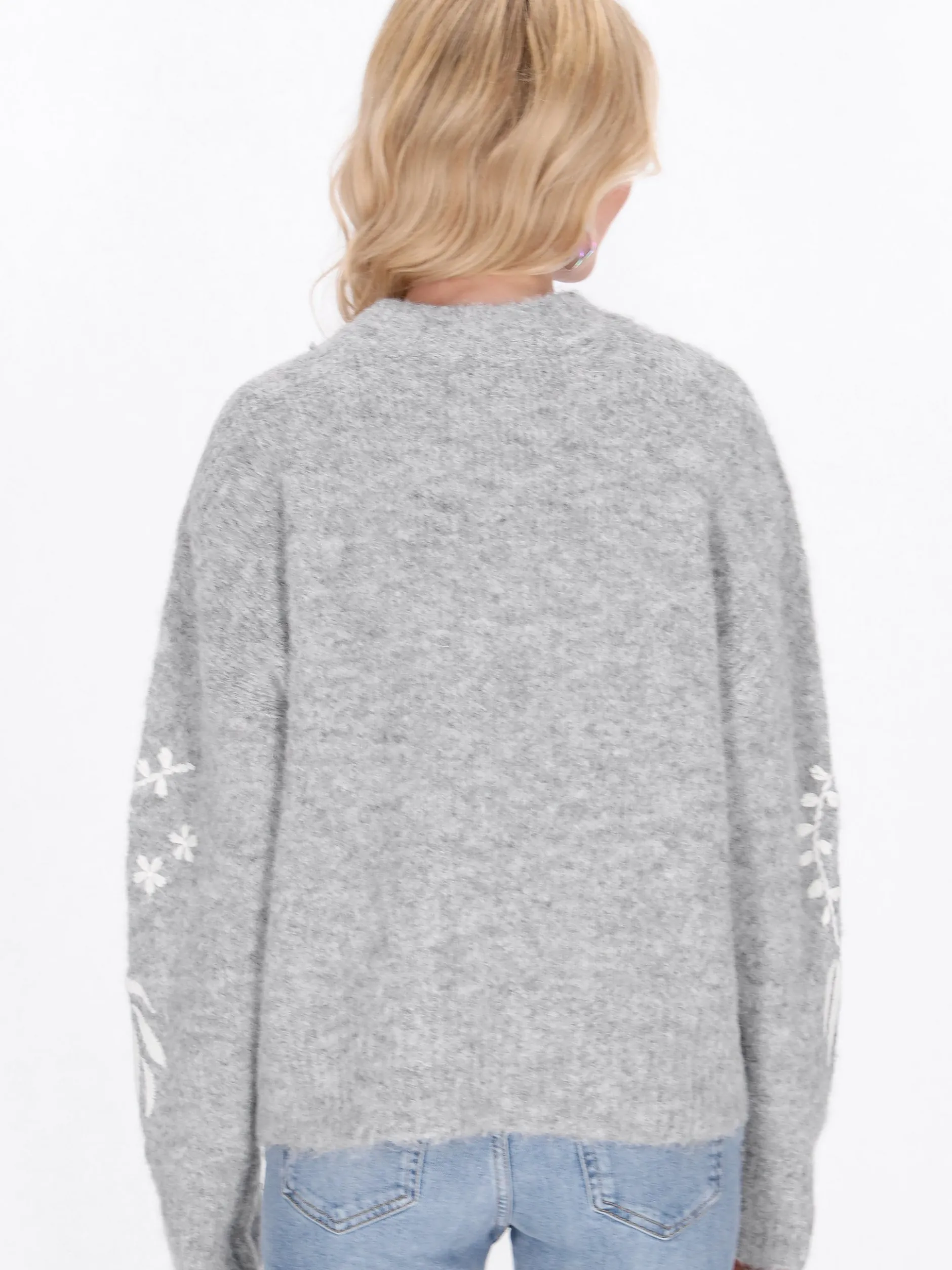 IZIA Damen Pullover in grau