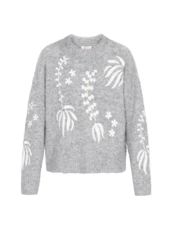 IZIA Damen Pullover in grau
