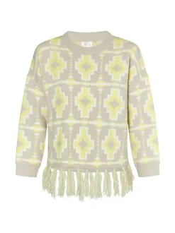 IZIA Damen Pullover in grau - Ausschnitt: Rundhals