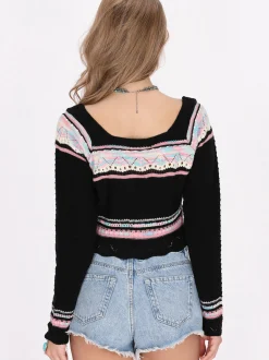 IZIA Damen Pullover in mehrfarbig