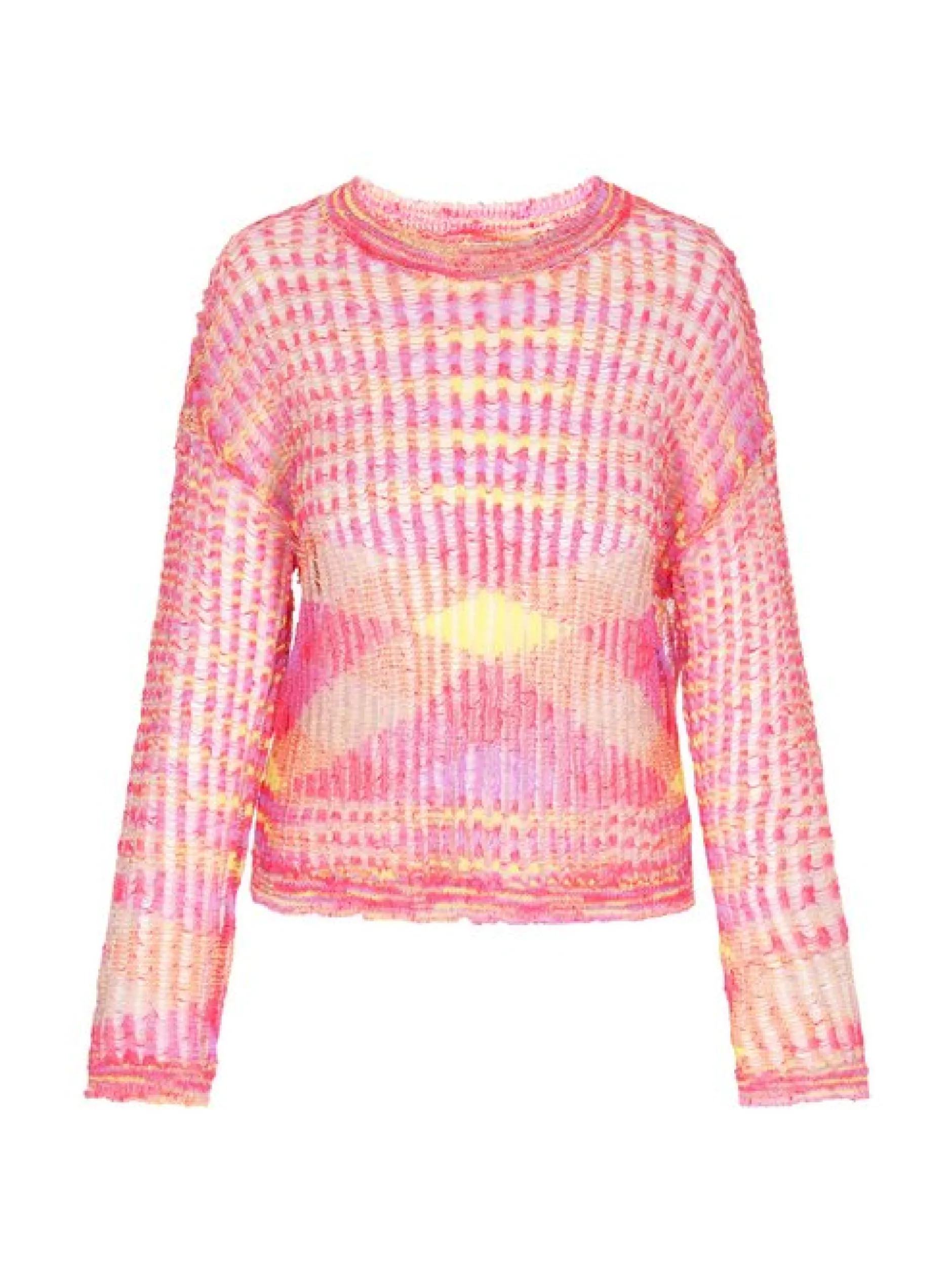 IZIA Damen Pullover in mehrfarbig - Ausschnitt: Rundhals