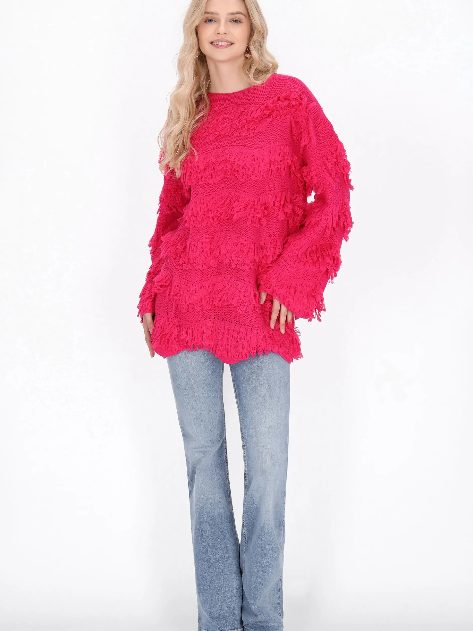 IZIA Damen Pullover in pink