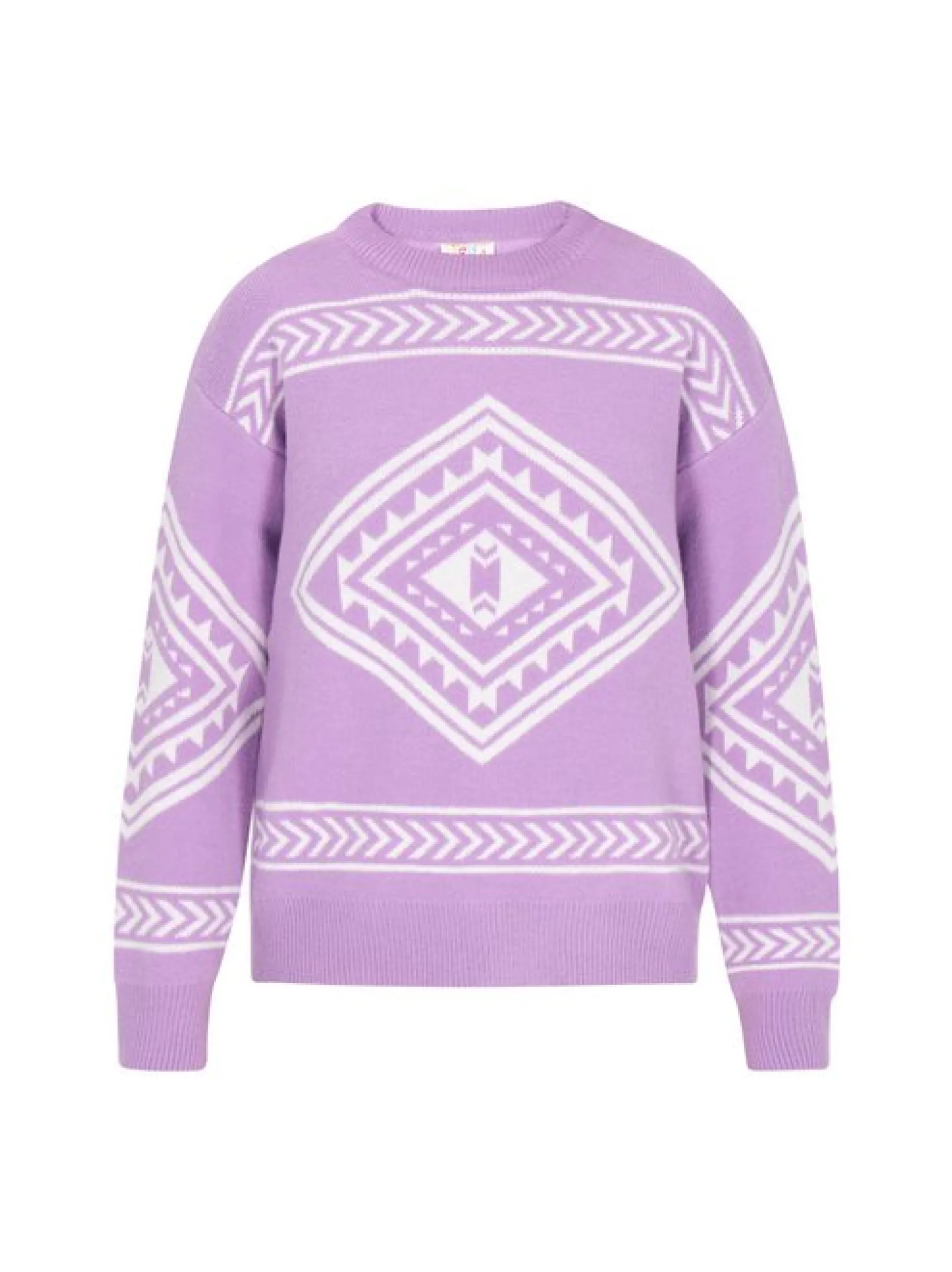 IZIA Damen Pullover in purple - Ausschnitt: Rundhals