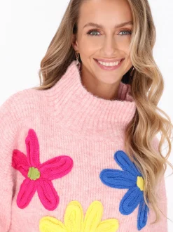 IZIA Damen Pullover in rosa