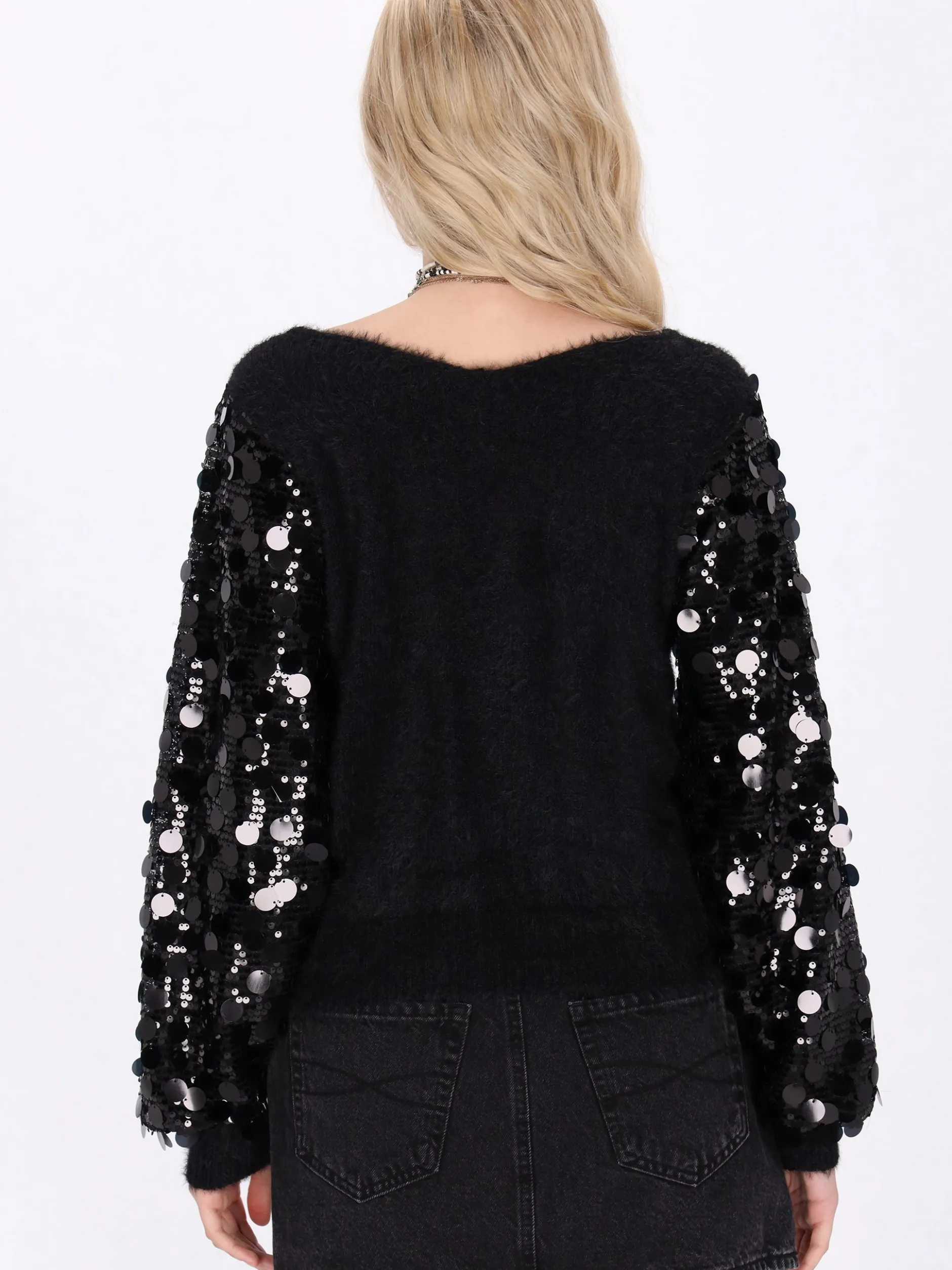 IZIA Damen Pullover in schwarz