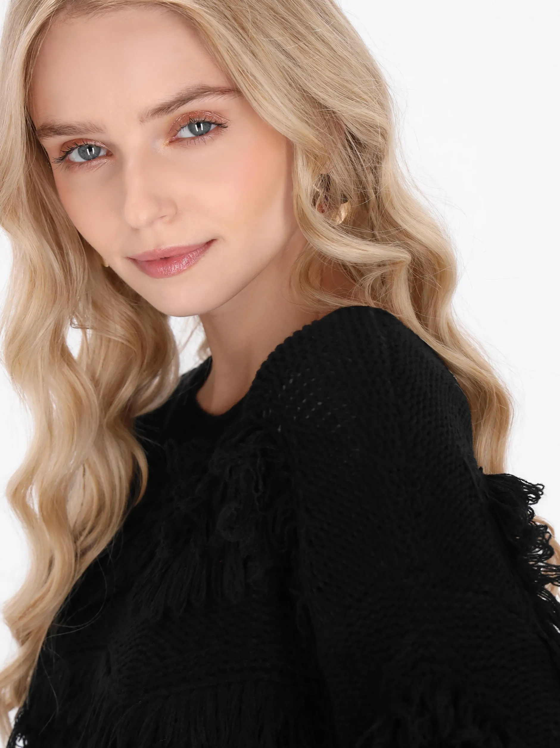 IZIA Damen Pullover in schwarz
