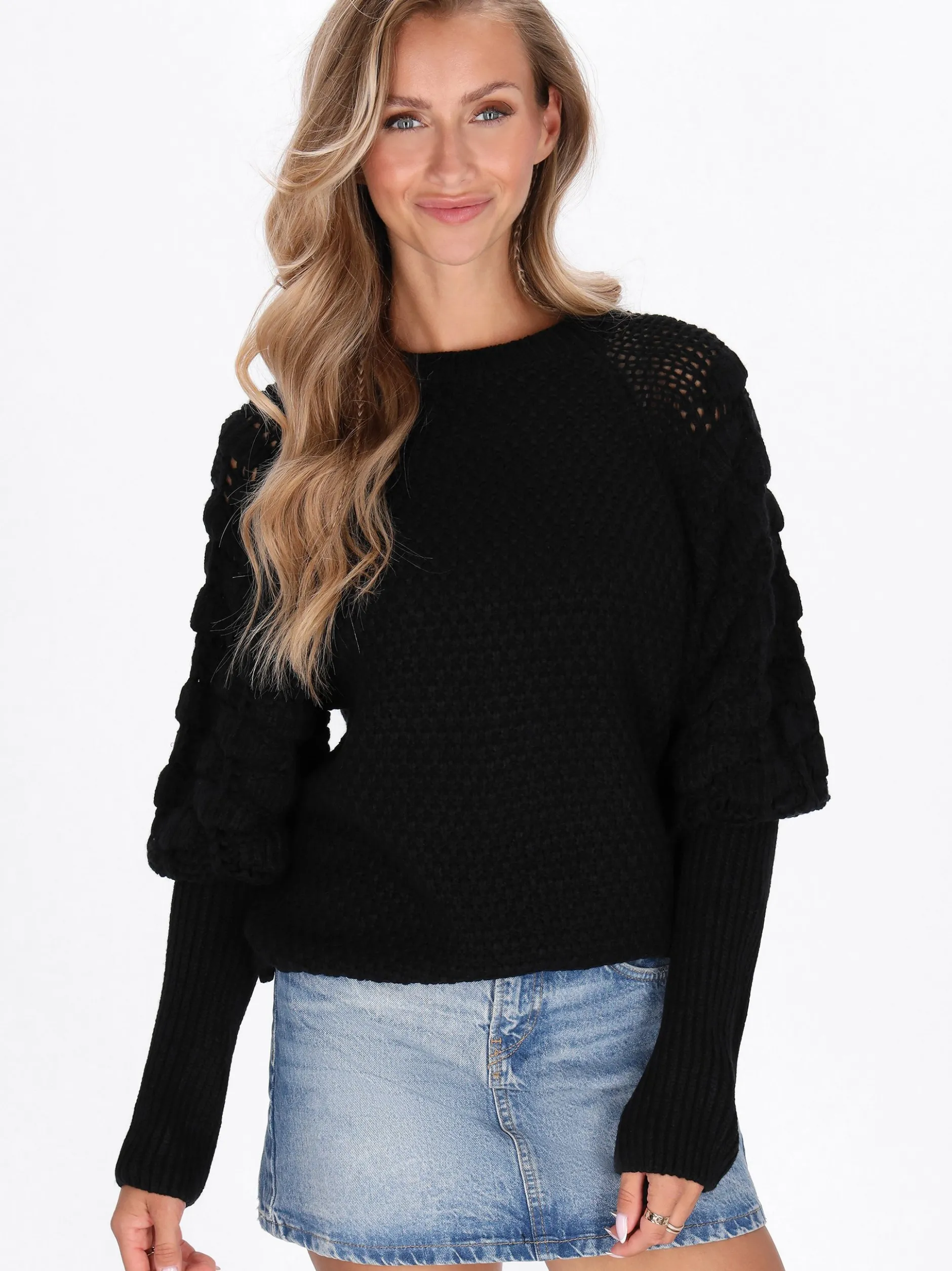 IZIA Damen Pullover in schwarz