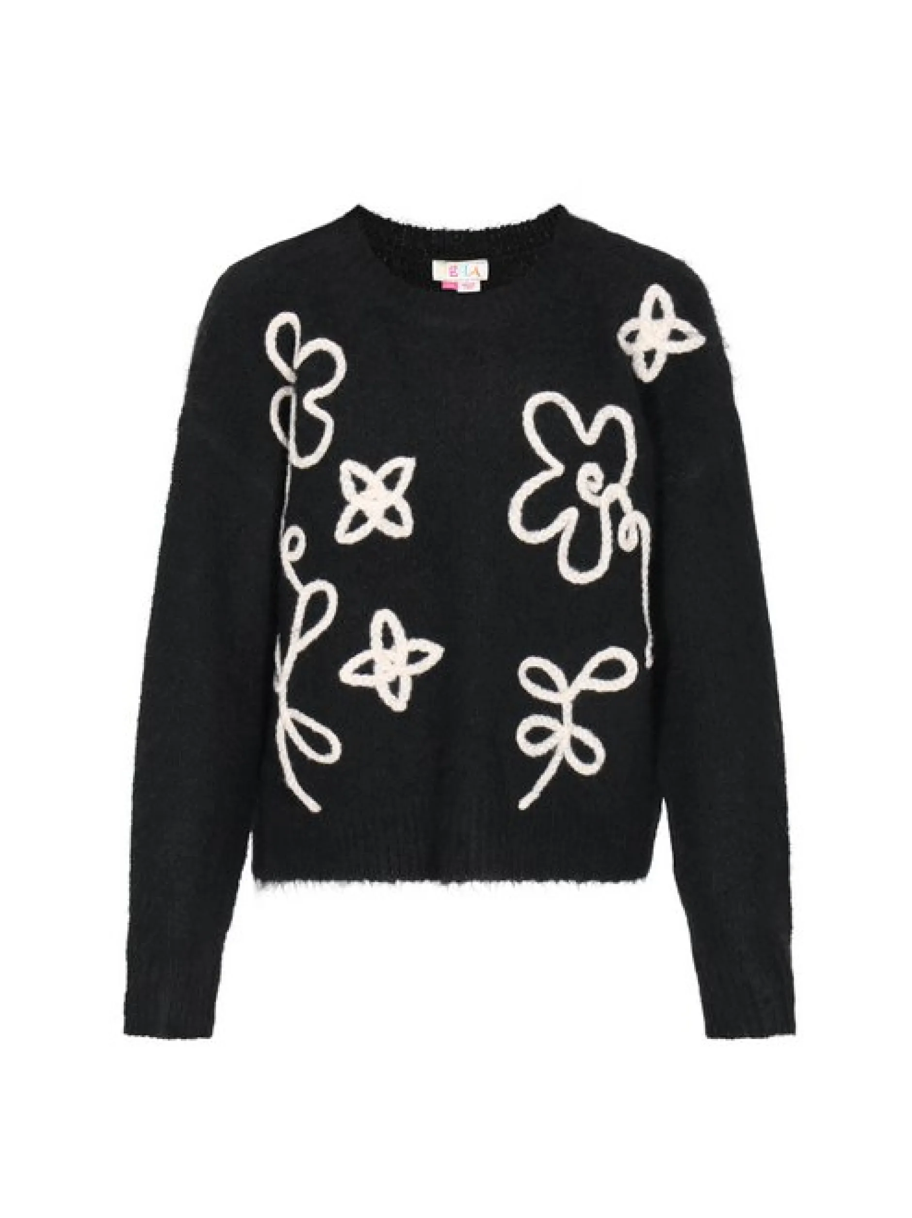 IZIA Damen Pullover in schwarz - Ausschnitt: Rundhals