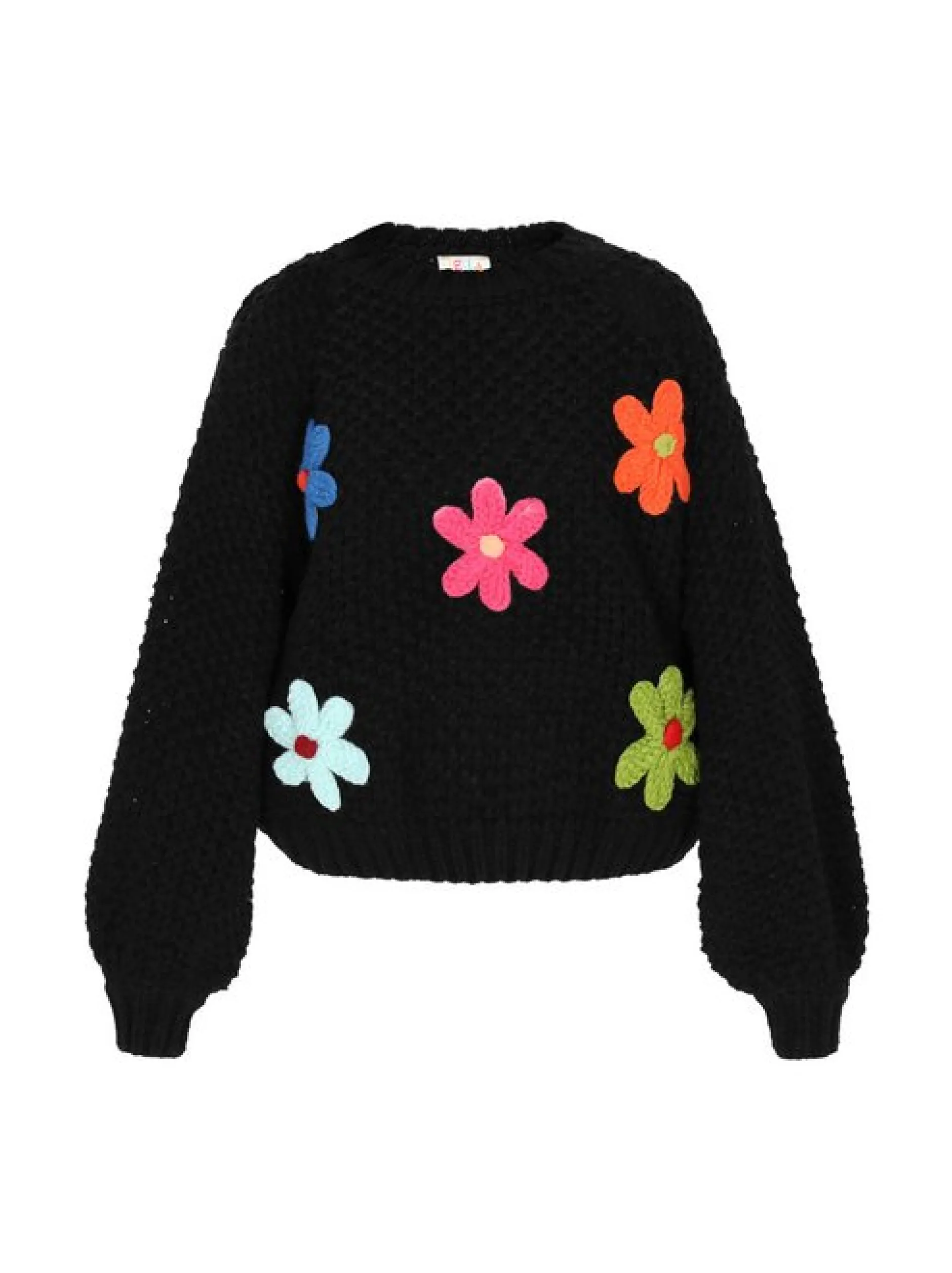 IZIA Damen Pullover in schwarz - Ausschnitt: Rundhals
