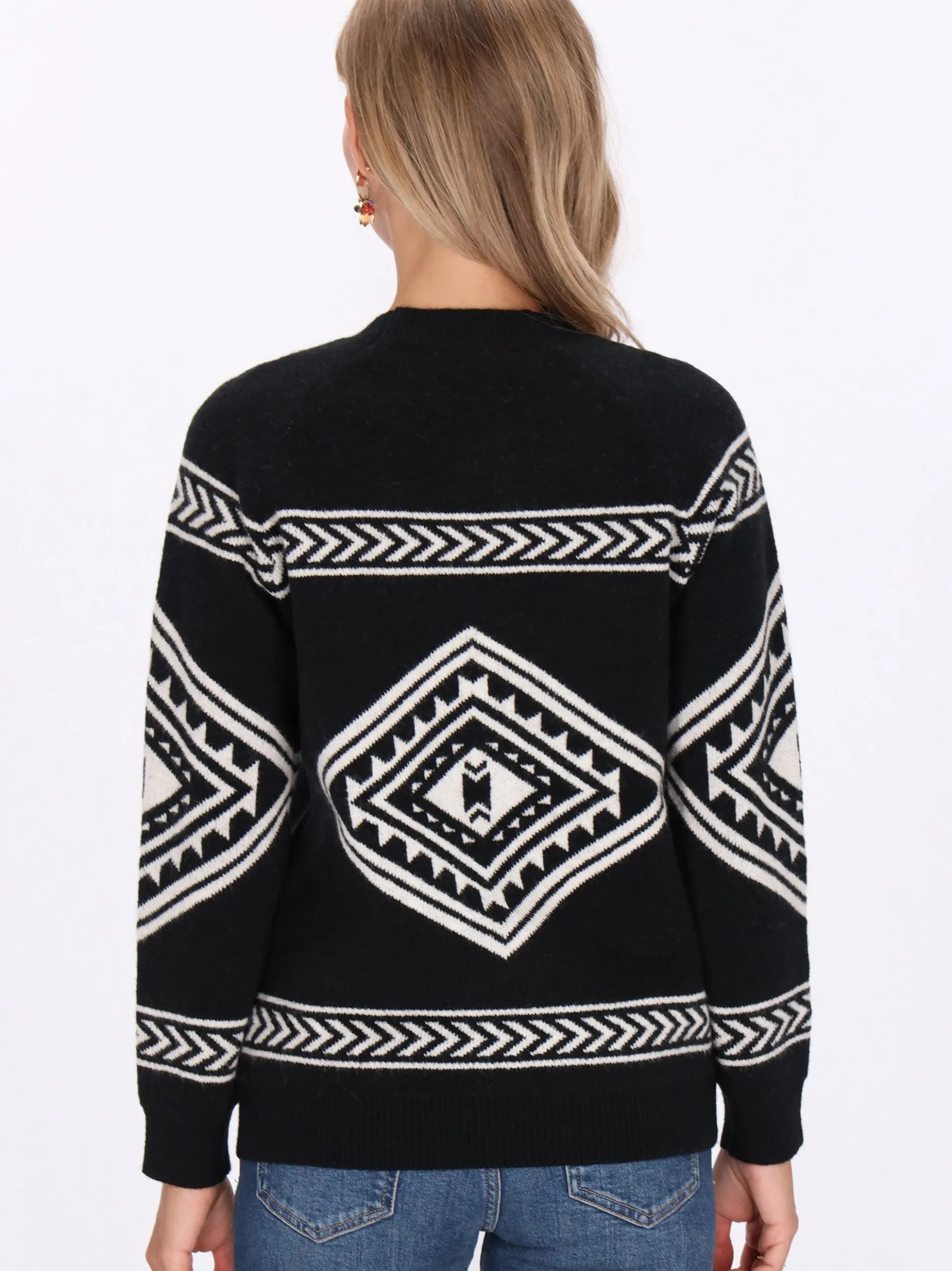 IZIA Damen Pullover in schwarz - Ausschnitt: Rundhals