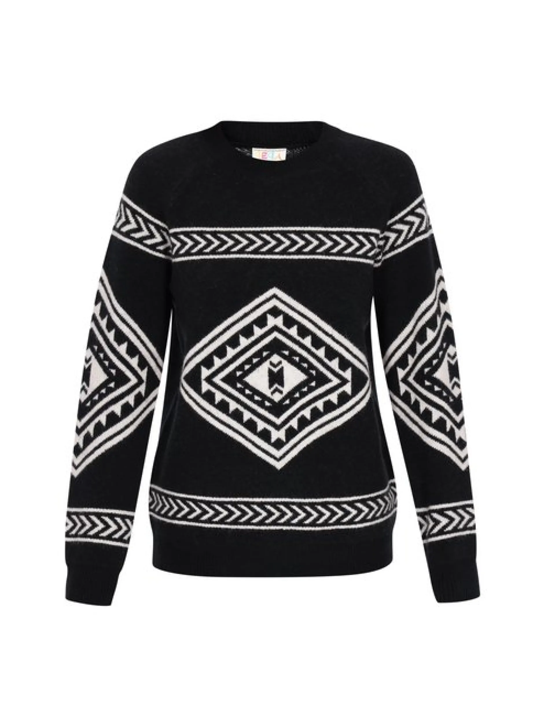 IZIA Damen Pullover in schwarz - Ausschnitt: Rundhals