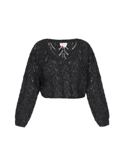 IZIA Damen Pullover in schwarz