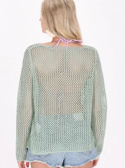 IZIA Damen Pullover in türkis