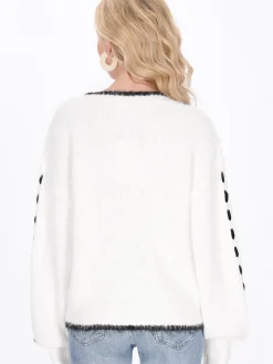 IZIA Damen Pullover in weiß
