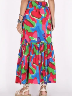 IZIA Damen Rock in mehrfarbig