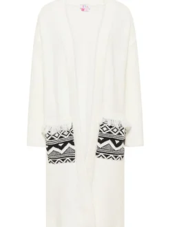 IZIA Damen Strickcardigan in weiß
