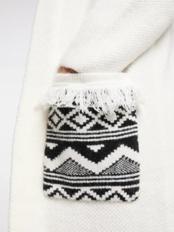 IZIA Damen Strickcardigan in weiß