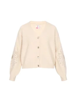 IZIA Damen Strickjacke in beige