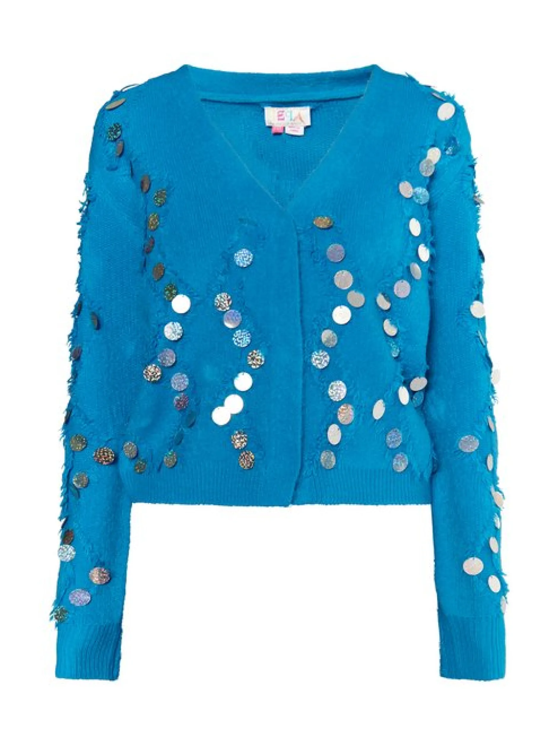IZIA Damen Strickjacke in blau