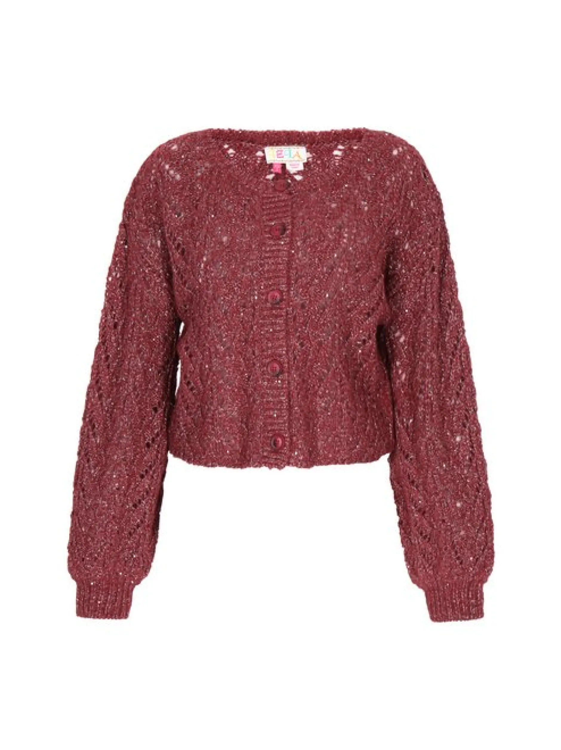IZIA Damen Strickjacke in bordeaux