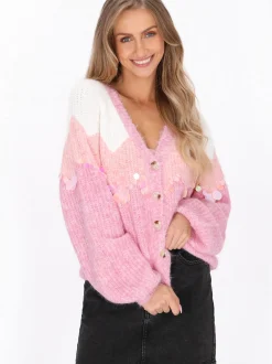 IZIA Damen Strickjacke in ecru