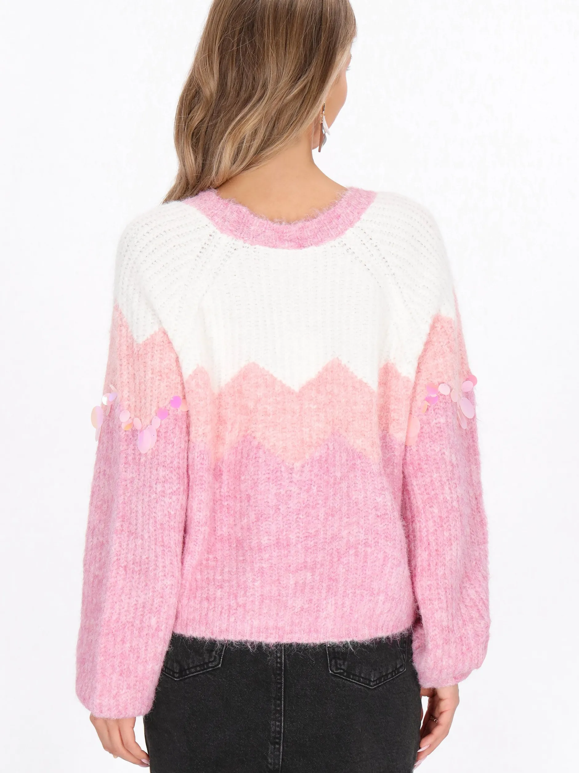 IZIA Damen Strickjacke in ecru