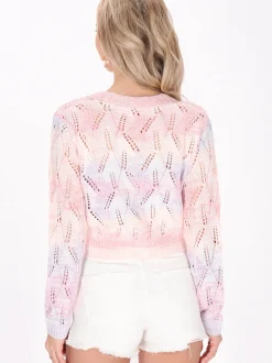 IZIA Damen Strickjacke in mehrfarbig