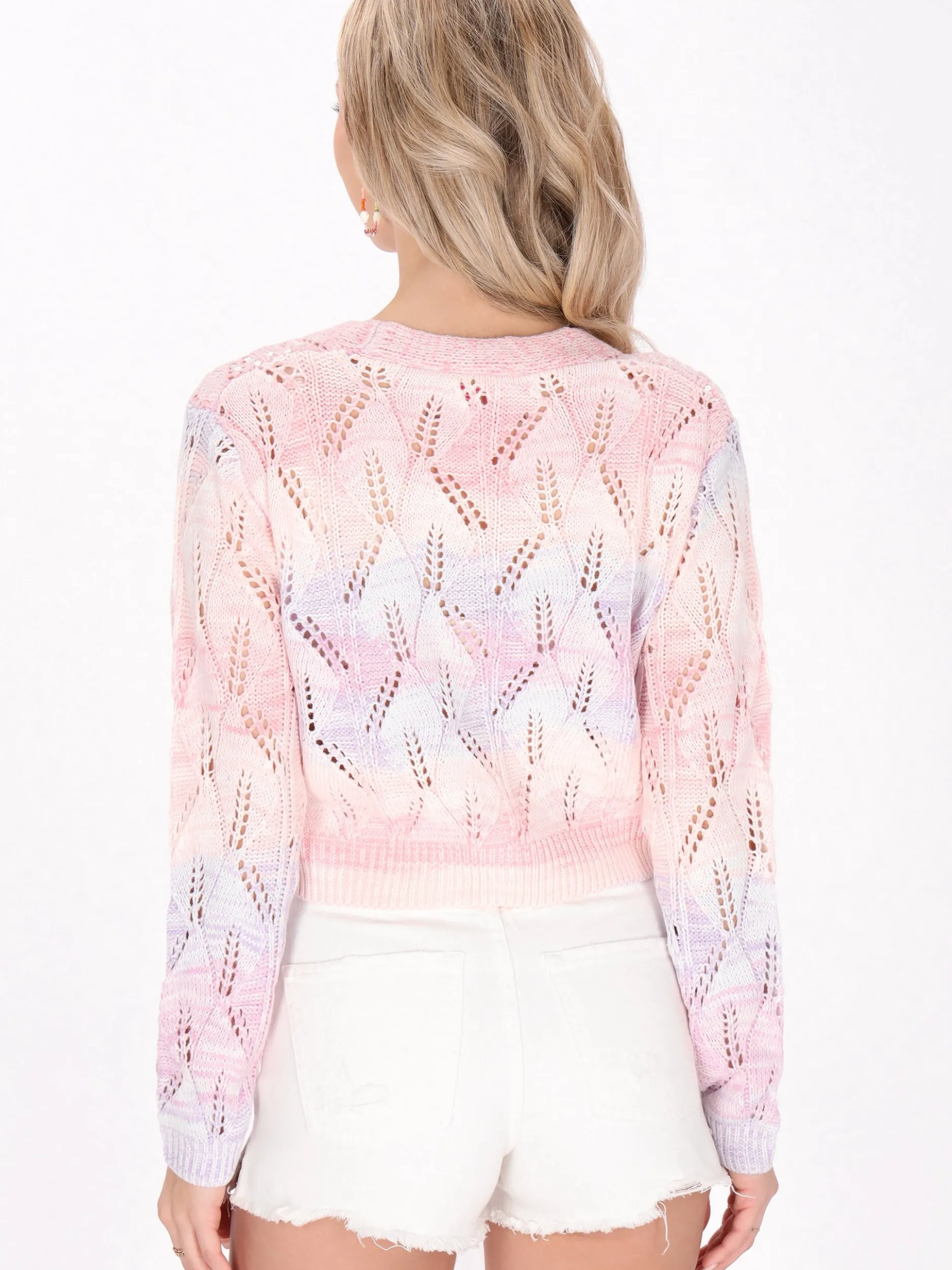 IZIA Damen Strickjacke in mehrfarbig