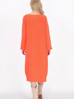 IZIA Damen Strickjacke in orange