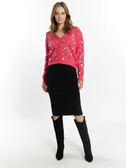 IZIA Damen Strickjacke in pink