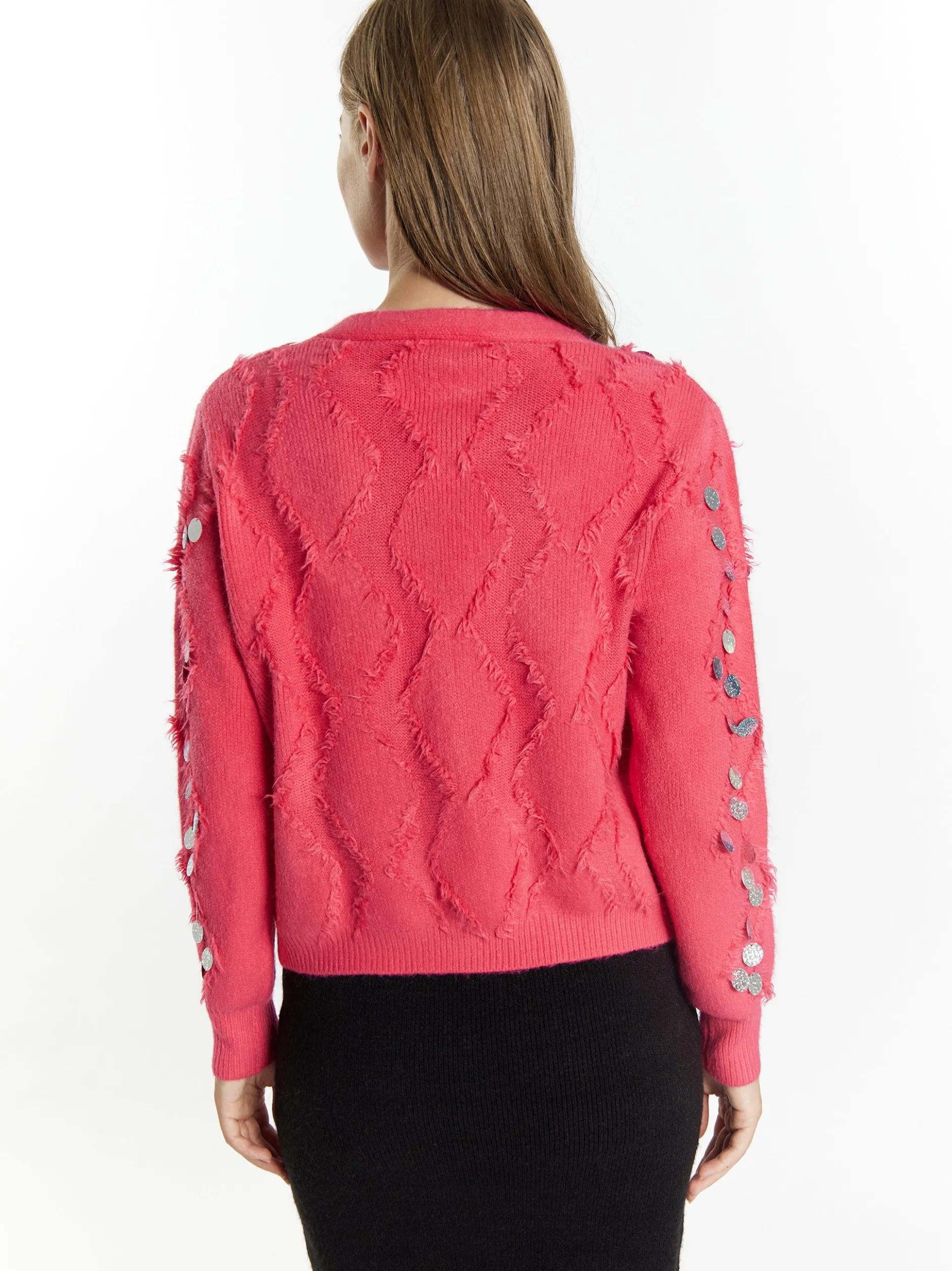 IZIA Damen Strickjacke in pink
