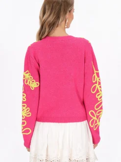 IZIA Damen Strickjacke in pink