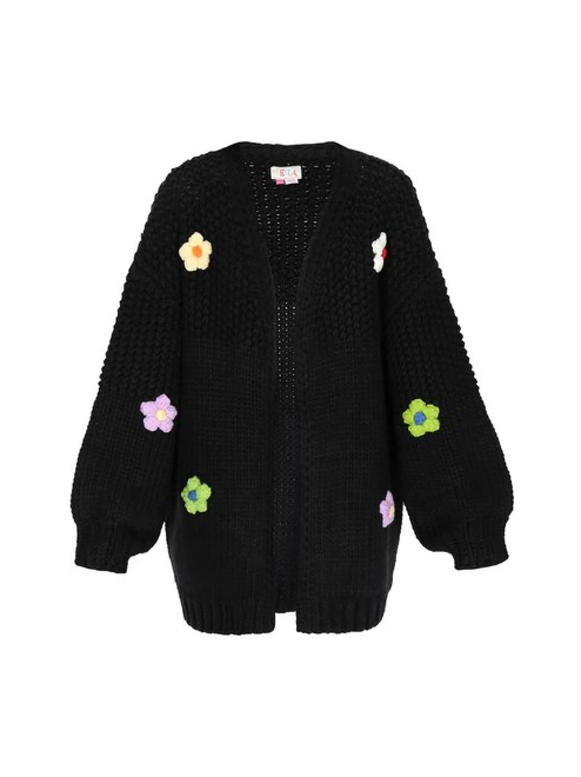 IZIA Damen Strickjacke in schwarz