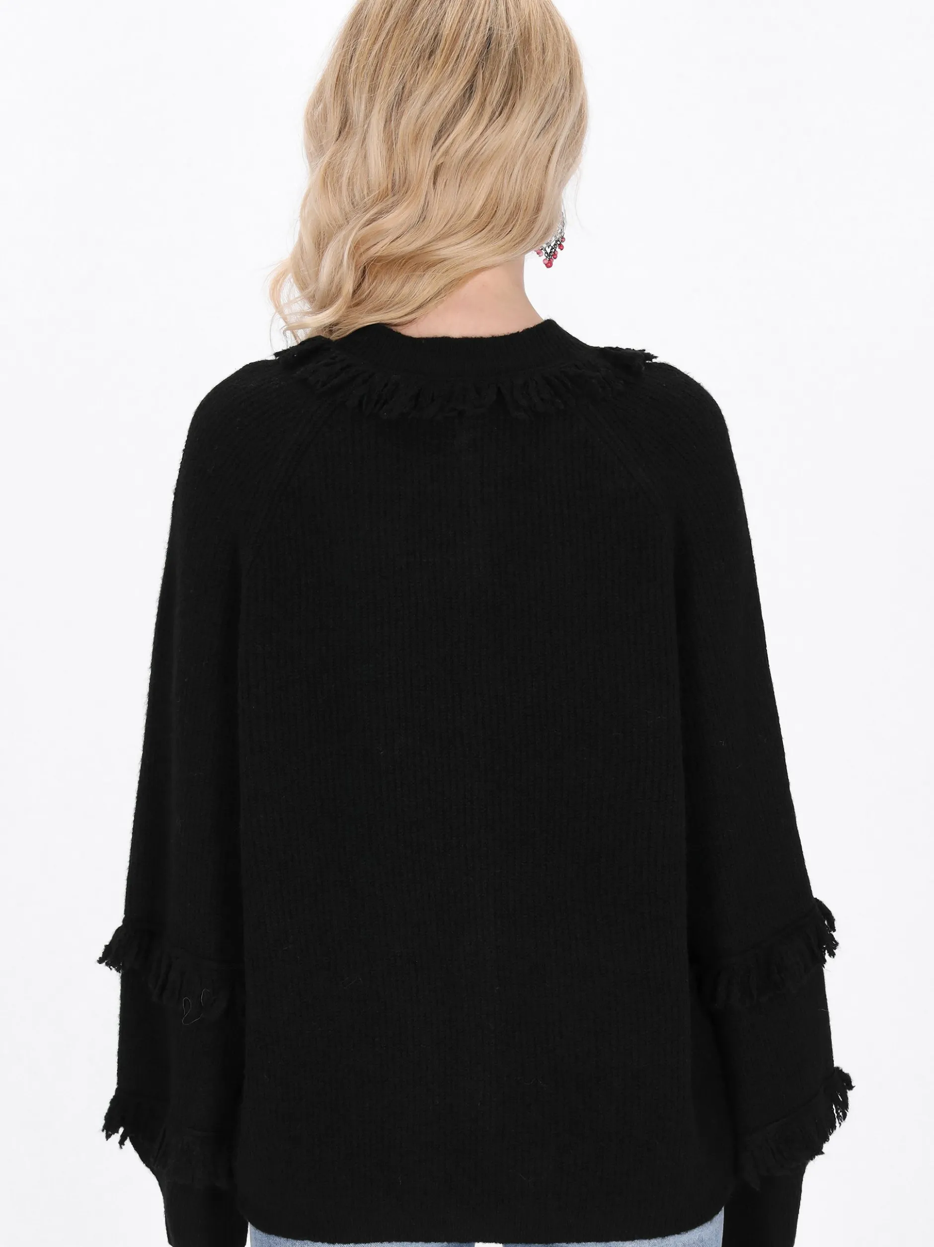 IZIA Damen Strickjacke in schwarz