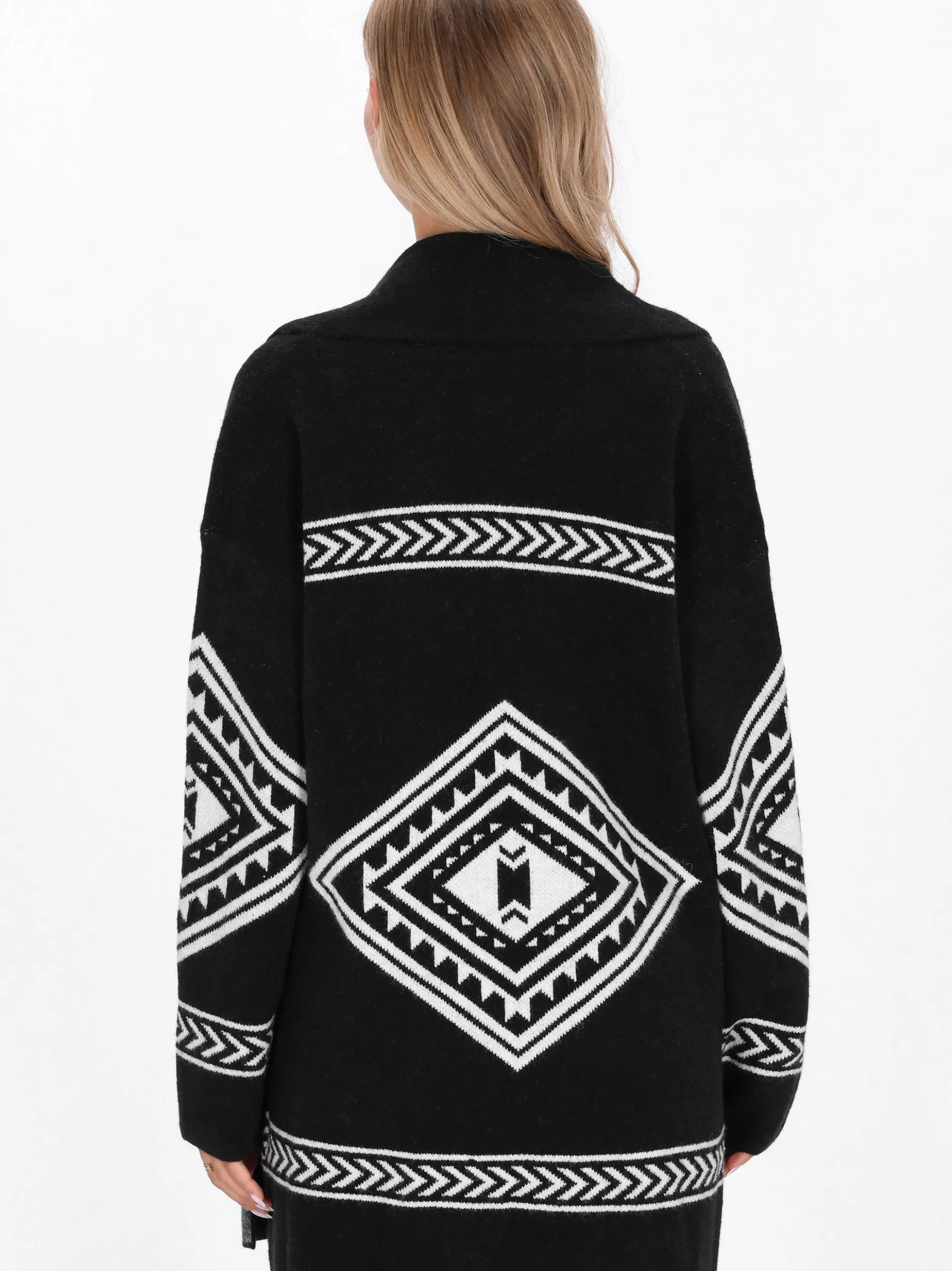 IZIA Damen Strickjacke in schwarz