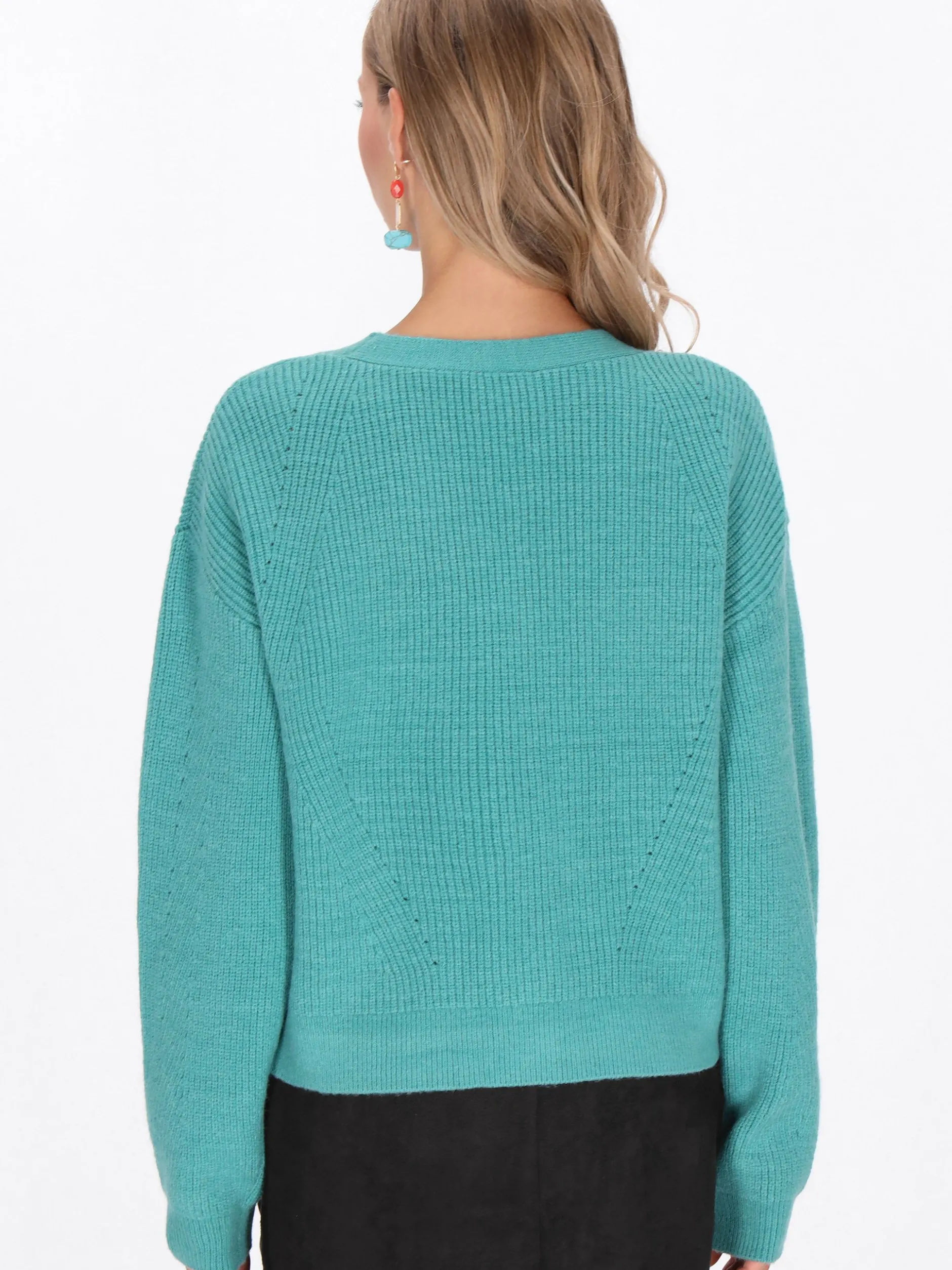 IZIA Damen Strickjacke in türkis