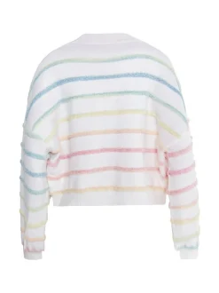 IZIA Damen Strickjacke in weiß