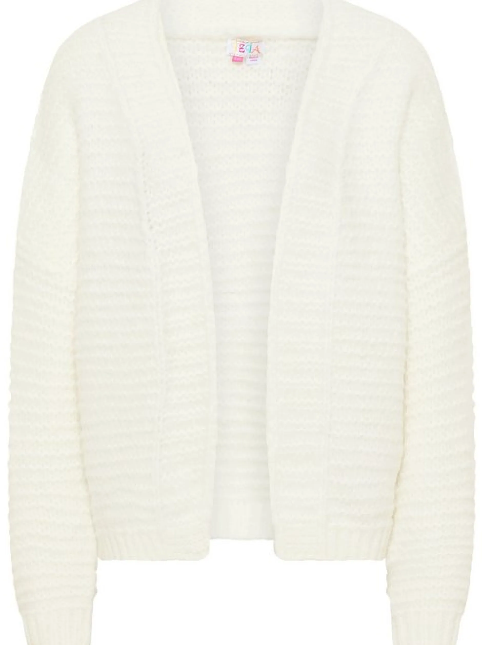 IZIA Damen Strickjacke in weiß - Ausschnitt: ohne Kragen