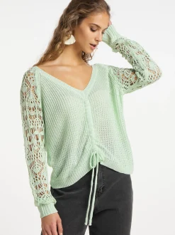 IZIA Damen Strickpullover in mint
