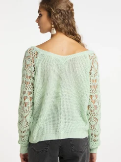 IZIA Damen Strickpullover in mint