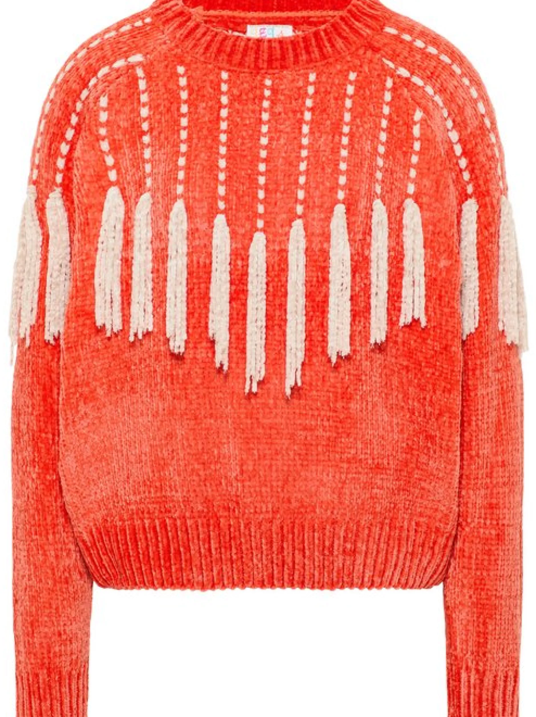 IZIA Damen Strickpullover in orange