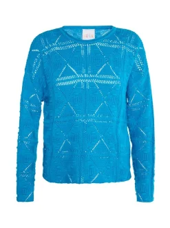 IZIA Damen Strickpullover in türkis